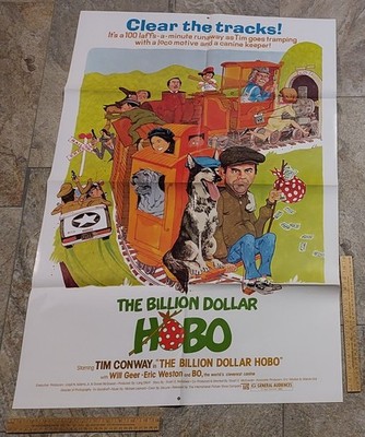 THE BILLION DOLLAR HOBO - Tim Conway - MOVIE POSTER - 27 X 41 - listing #8570