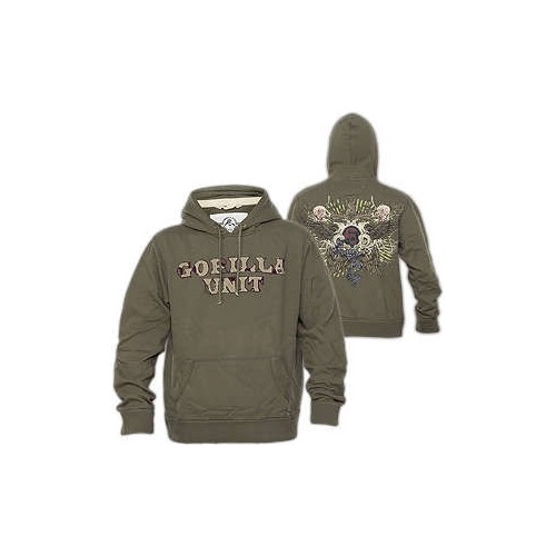 GORILLA UNIT Hoody Star Оливковые толстовки с капюшоном Herren sweatshirt Star 4390₽