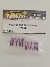 Team Associated 3952 NTC/TC3 Purple Spring 30 LBS Factory Sealed Package New
