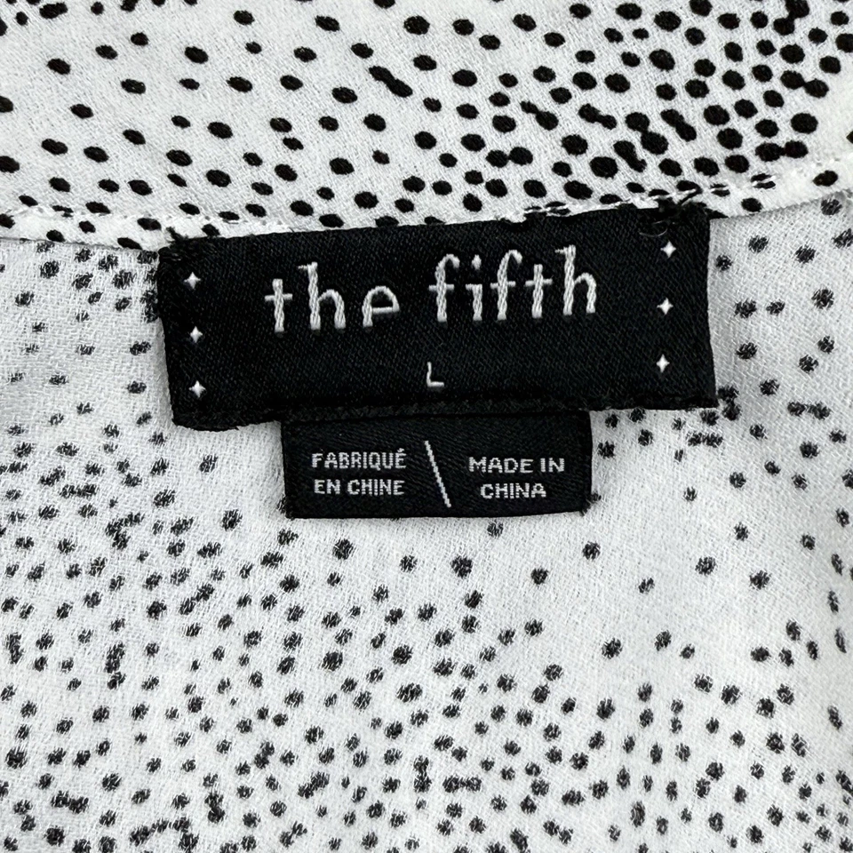 The Fifth Top Mujer’s Crop Negro/Blanco Lunares Mangas Campana Largas Años 60’s Foto 2 de 4