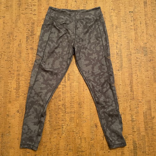 Huk Leggings Womens Medium Grey Camo Vented Performance Athletic Outdoors