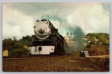 Vintage Southern Pacific 4460 Steam Locomotive Postcard 1958 Photo