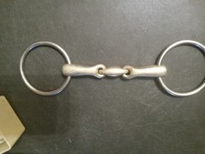 used Loose Ring Snaffle Bit lozenge 5 In mouth Mixed Metals