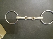 used Loose Ring Snaffle Bit lozenge 5 In mouth Mixed Metals