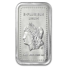 5 oz Silver Bar - Morgan Design 105.53 per troy oz