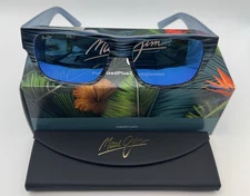 Maui Jim KEAHI  B873-03-  Blue Hawaii Keachi Frame / Blue Stripe Lens