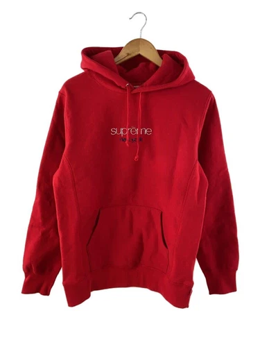 Felpa Supreme con cappuccio M cotone bordeaux usata