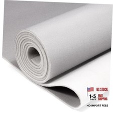 Auto Headliner Fabric Mesh Type with Foam Backing - Tube 96" L  60" W Gray