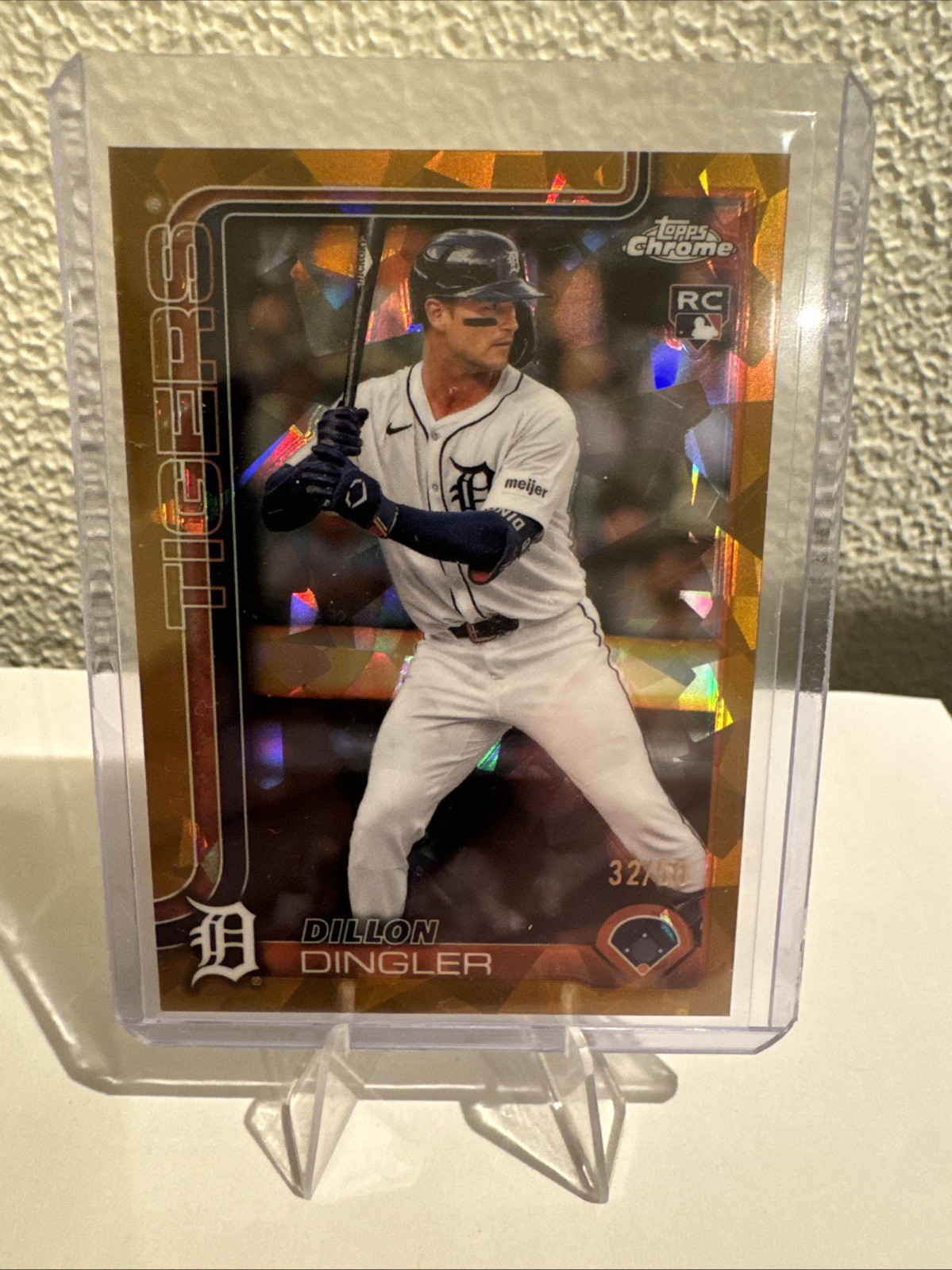2025 Topps Chrome Sapphire DILLON DINGLER RC GOLD REFRACTOR /50 #274 Tigers