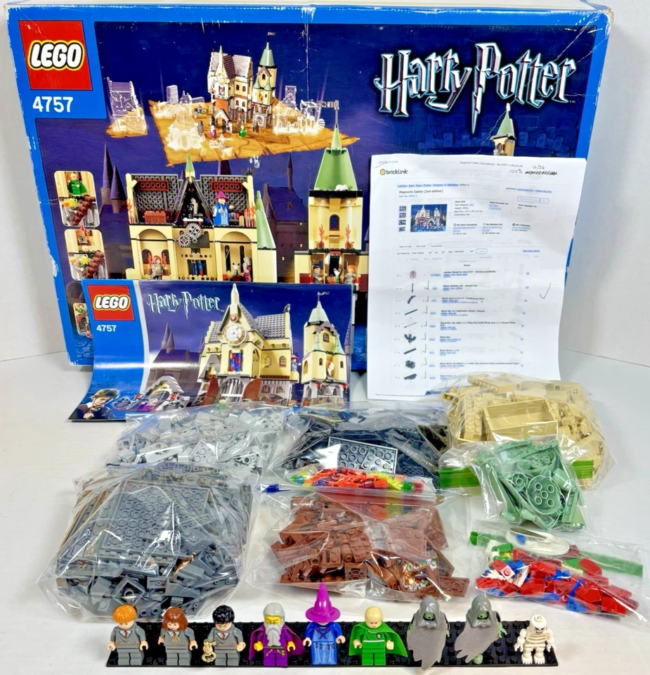 LEGO (4757) Harry Potter Castillo de Hogwarts - 100% Completo - Retirado {2004} Caja Foto 2 de 4