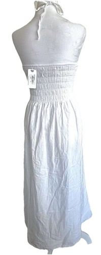 Seaspice Gauze Dress Peruvian Cotton Halter Top Bridal Shower Bachelorette Beach - Picture 6 of 8