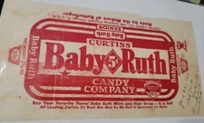 1935 Vintage Curtiss Baby Ruth Candy Company Paper Wrapper Great Xmas Present!