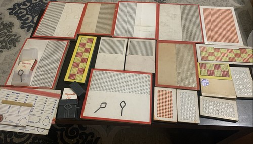 Gambling Punch Boards Trade Stimulator Game Lot of 20 Vintage Boards-unpunched