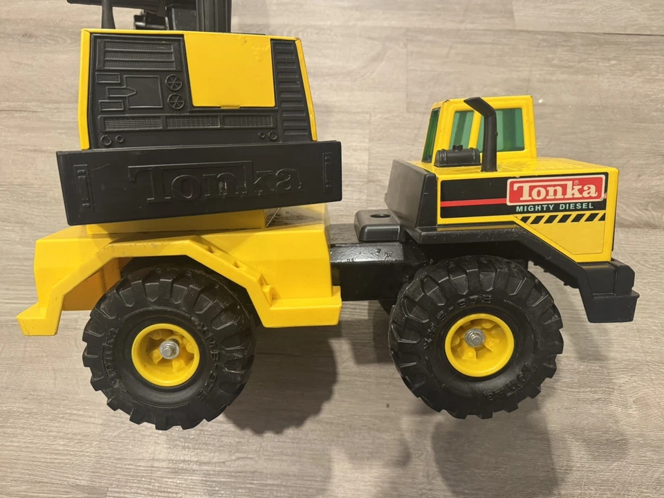 Retroexcavadora Steel Tonka 3931-A 1980 cargador de carga 1210 Mighty turbo diésel excavadora Foto 4 de 4