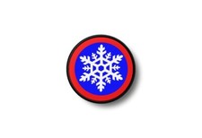 Patch Abzeichen Aufnäher Gedruckt Thermoaufkleber Schneepanel Schneeflocke Ski