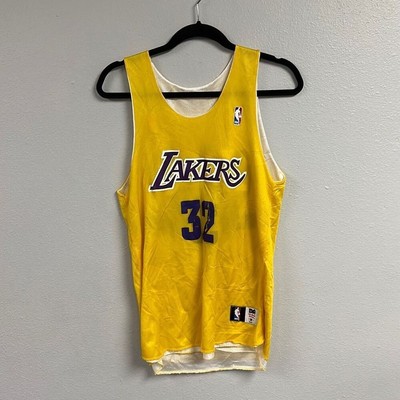 Alleson Athletic Men's Vintage Reversible Lakers Magic Johnson Reversible Jersey