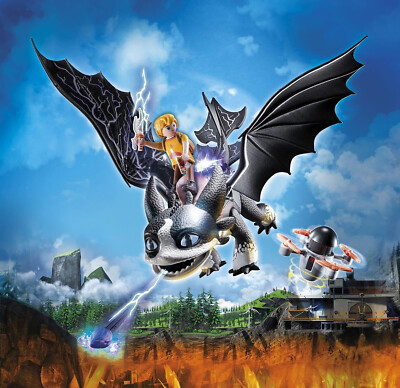 Playmobil 71081 Dragons Nine Realms: Thunder & Tom- Realms - Aventure héros : Playmobil