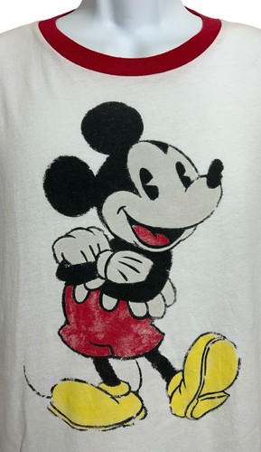 Camiseta para hombre Disney Mickey Mouse talla XL camiseta con timbre manga corta boceto gráfico - Imagen 4 de 6