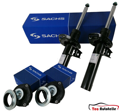 2x SACHS Stoßdämpfer + Domlager vorne Audi A3 Seat VW Golf V VI Variant Skoda
