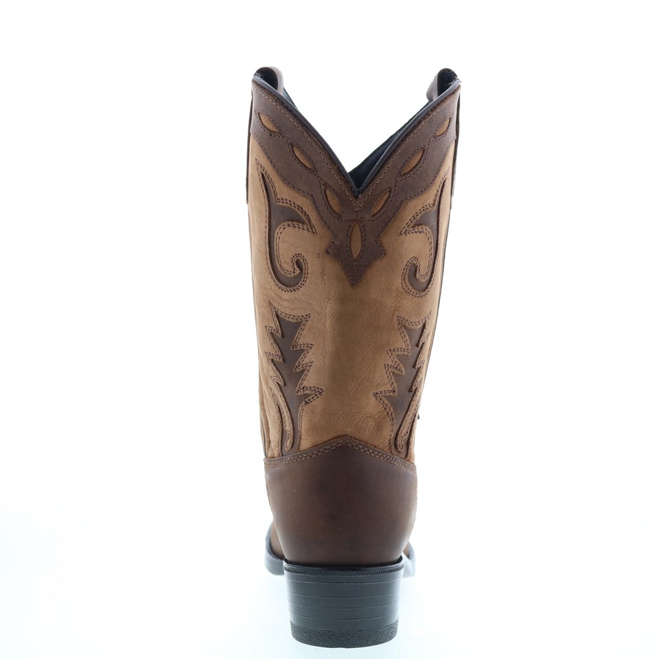 Bottes Western Femme Rawhide 5930 En Cuir Noir - Fermeture Zippée, Style Cowboy, Neuves Avec Emballage