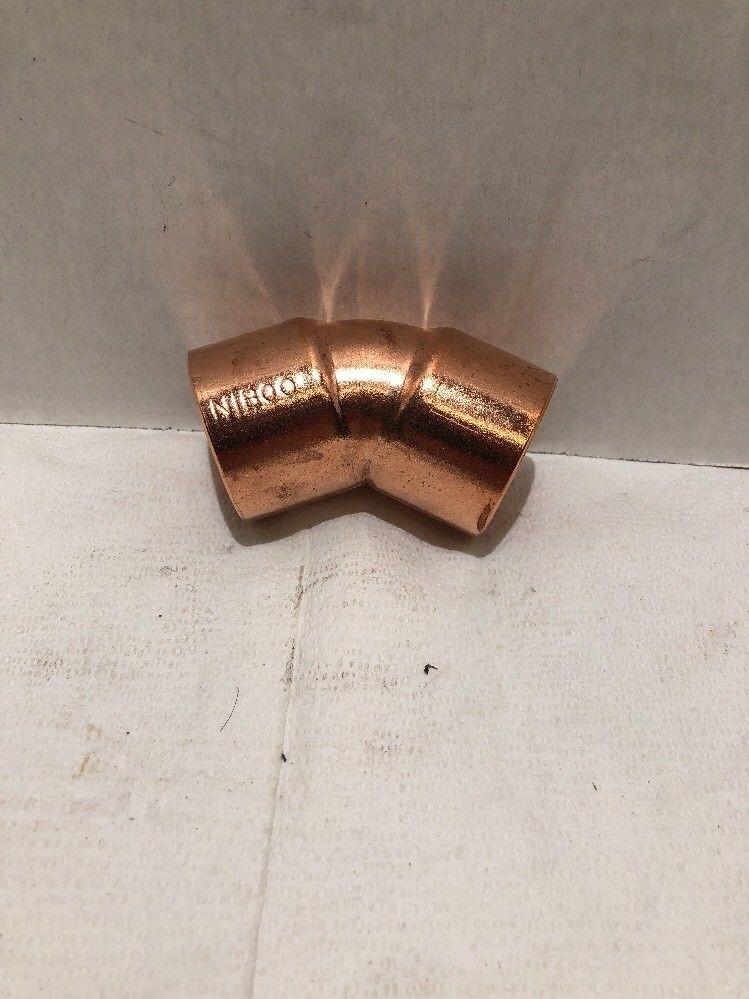 NIBCO C606 1-1/2" Elbow-45 degree-Wrot Copper Pressure Fittings-LOT OF 10