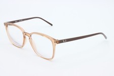 NEW RAY BAN RB 7185 5940 TRANSPARENT BROWN AUTHENTIC FRAMES EYEGLASSES 52-18