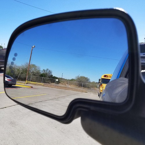 Espejo retrovisor térmico vidrio intermitente LED lado izquierdo apto para Chevy GMC Cadillac - Imagen 4 de 12