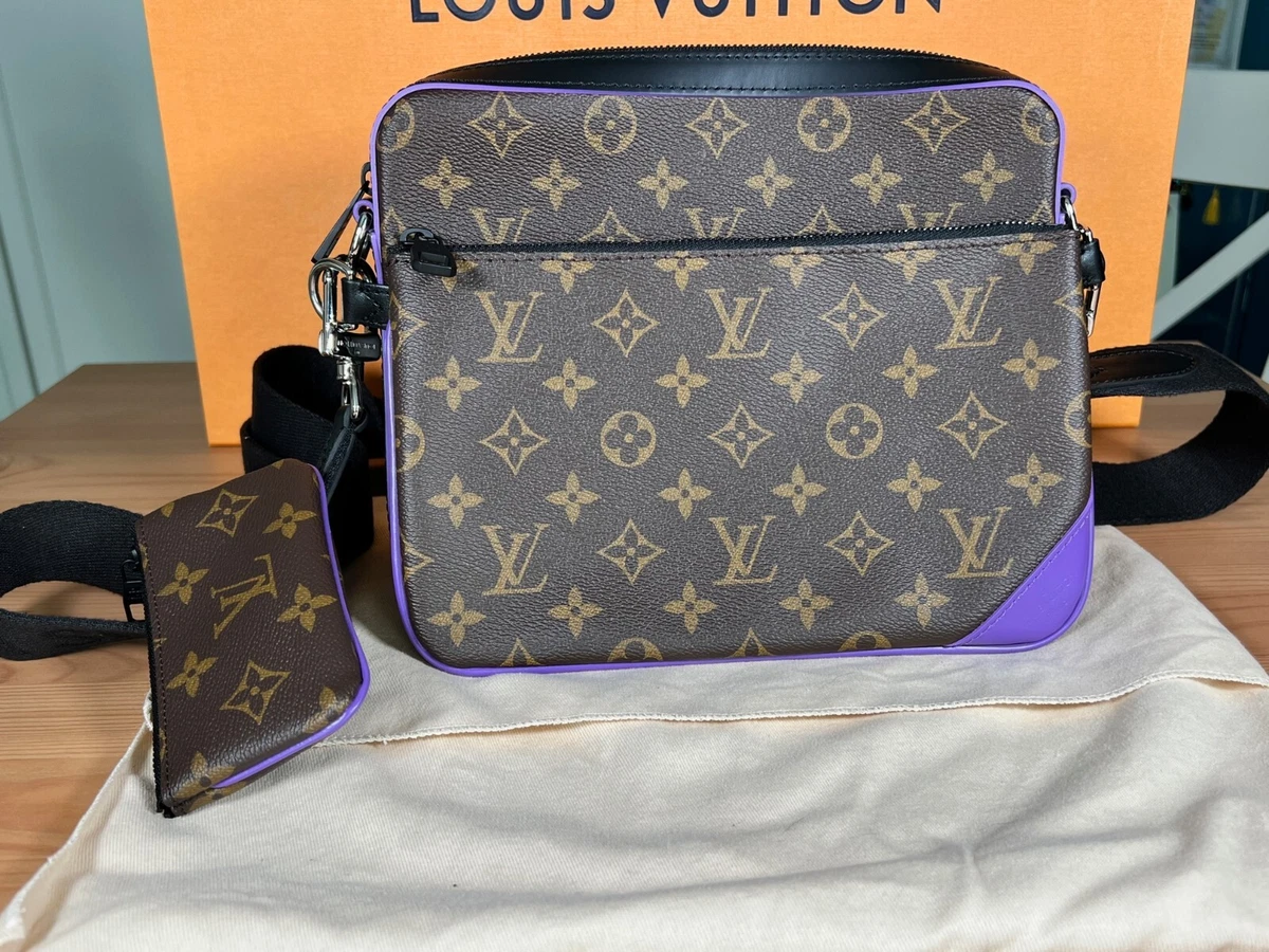 M46266 LOUIS VUITTON Trio Messenger Authentic Monogram Macassar 