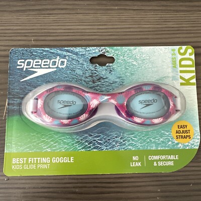 Speedo Kids Glide Print ArchRoma/Celeste Goggles age 3-6 anti-fod, uv protection