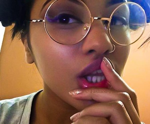 Medium Round Sexy GIA Circle Thin Metal BOHO Vintage Frames Clear Eyeglasses M - Picture 4 of 11