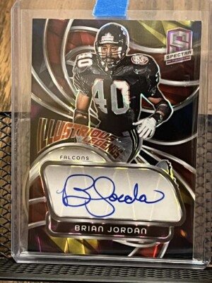 BRIAN JORDAN 2024 SPECTRA ILLUSTRIOUS LEGENDS SUPERNOVA AUTOGRAPH AUTO PRIZM /75