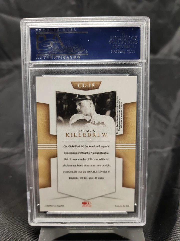 #CL-15 2008 Donruss Threads Harmon Killebrew Century Legends PSA 10 GEMA MT Foto 2 de 2