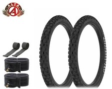 Alta Performance BMX BICYCLE 20" x 2.125" Black MOTOROSS GRIP TIRES 6PC SET.