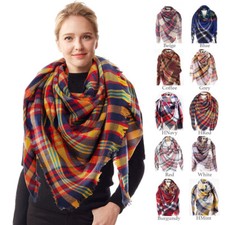 ScarvesMe Buffalo Check Plaid Warm Pattern Plaid Soft Oversized Large Wrap Scarf