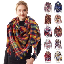 ScarvesMe Buffalo Check Plaid Warm Pattern Plaid Soft Oversized Large Wrap Scarf
