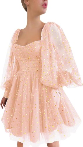 Brillante Vestido de Baile de graduación para Mujer Brillo Estrella Vestidos de Fiesta de Noche - Imagen 45 de 184