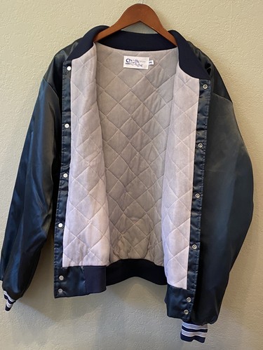 Dallas Cowboys Chalk Line Starter Satin Jacket Men’s 2XL USA Made Vintage 90s - Picture 3 of 10