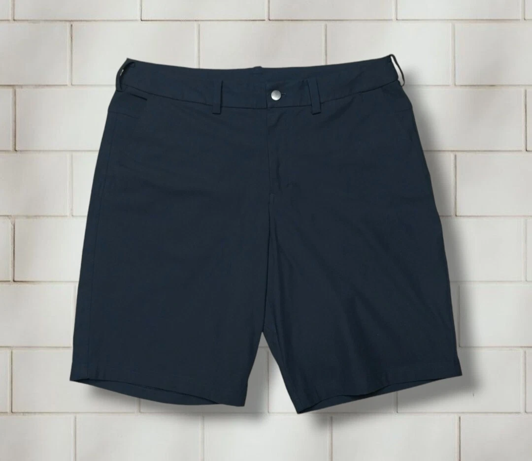 Lululemon The Works Shorts 11” Warpstreme Mens 34 Black EUC