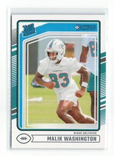 MALIK WASHINGTON #397 2024 PANINI DONRUSS DOLPHINS ROOKIE RC