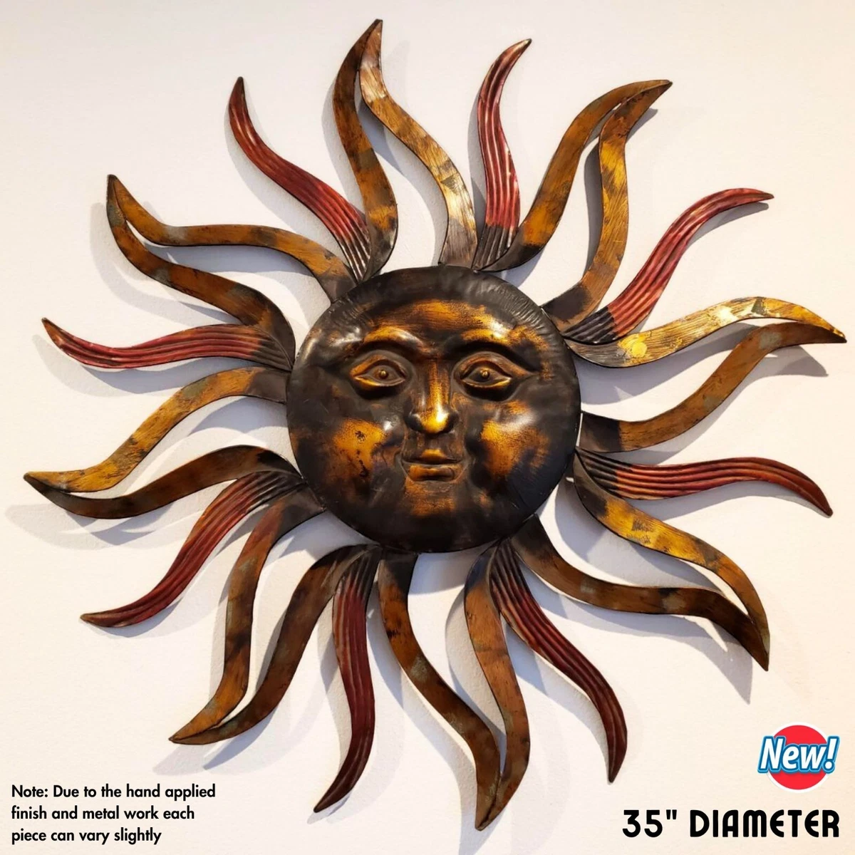 Metal sun wall decor deals
