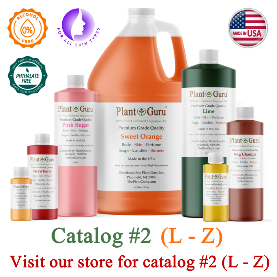 Fragrance Oil 4 Oz - For Candle, Soap, Incense Making & Burners - Scented Oils Bulk