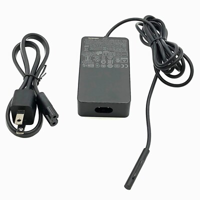 GENUINE 44W Microsoft Surface Pro Book 1 2 3 4 5 6 7 X Adapter Charger 1800 w/PC