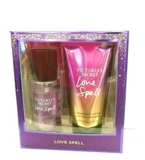 Victoria  s Secret LOVE SPELL Mini Fragrance Body Mist  Lotion Gift Set 2.5oz