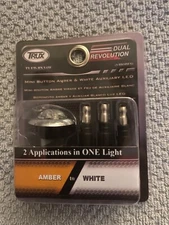 Trux Accessories 3/4" Dual Revolution Amber/ White LED Light