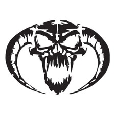 Demon Devil Skull - Vinyl Decal Sticker - Multiple Color  Sizes - ebn205
