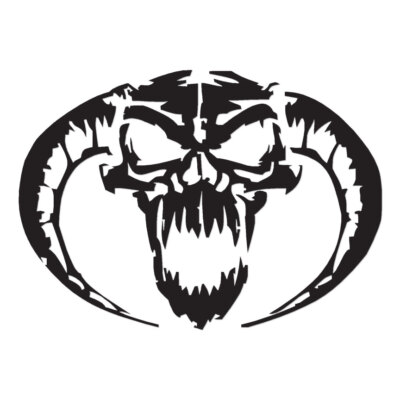 #ad Demon Devil Skull Vinyl Decal Sticker Multiple Color amp; Sizes ebn205 $4.50