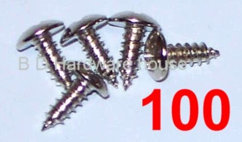 100 - # 4x3/8" Large Pan Truss Head Sheet Metal Coarse Screw Computer Panel - Picture 1 of 1