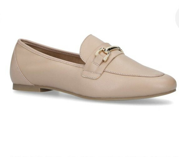Carvela Tan Pointed Toe Loafers Carvela Ladies Nude Leather Flat