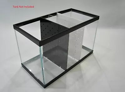 JAX RACKS Top Fin 10 Gallon Fish Tank Divider ( No Suction Cups Required)