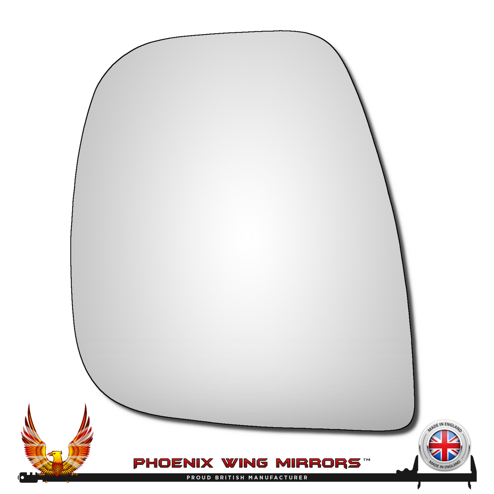 For Citroen Dispatch Mk3 Wing Door Mirror Glass 2016-2026 Convex Left Hand Side